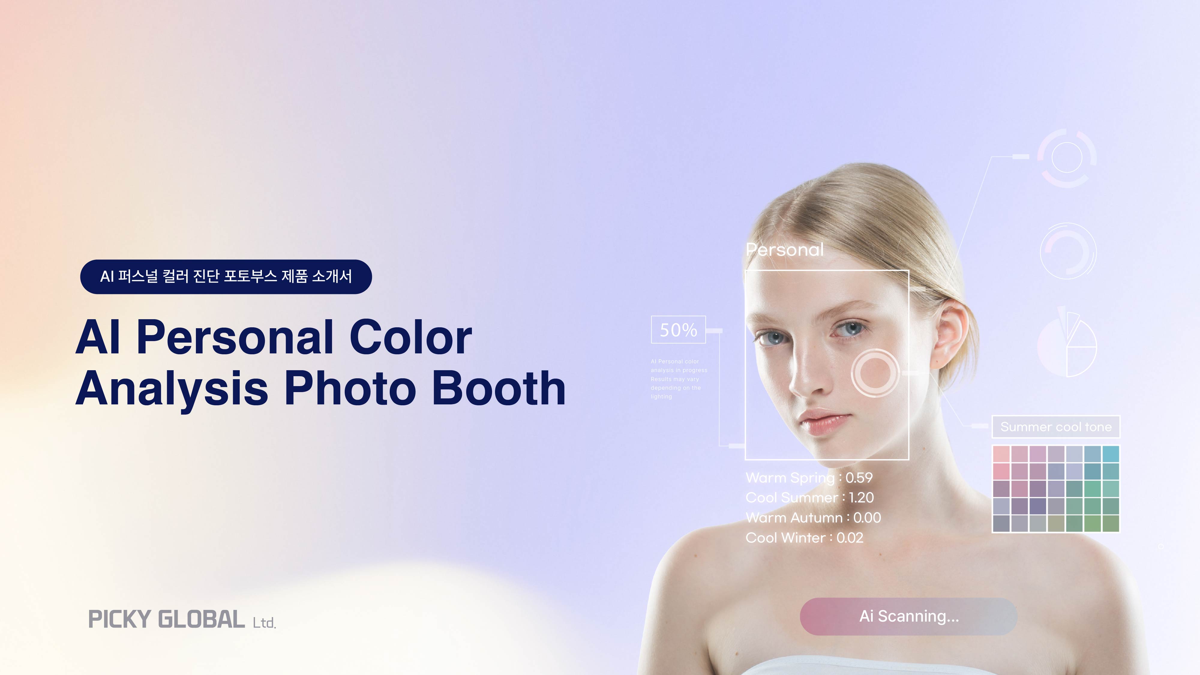 AI 퍼스널 컬러 진단 포토부스 소개 이미지 1